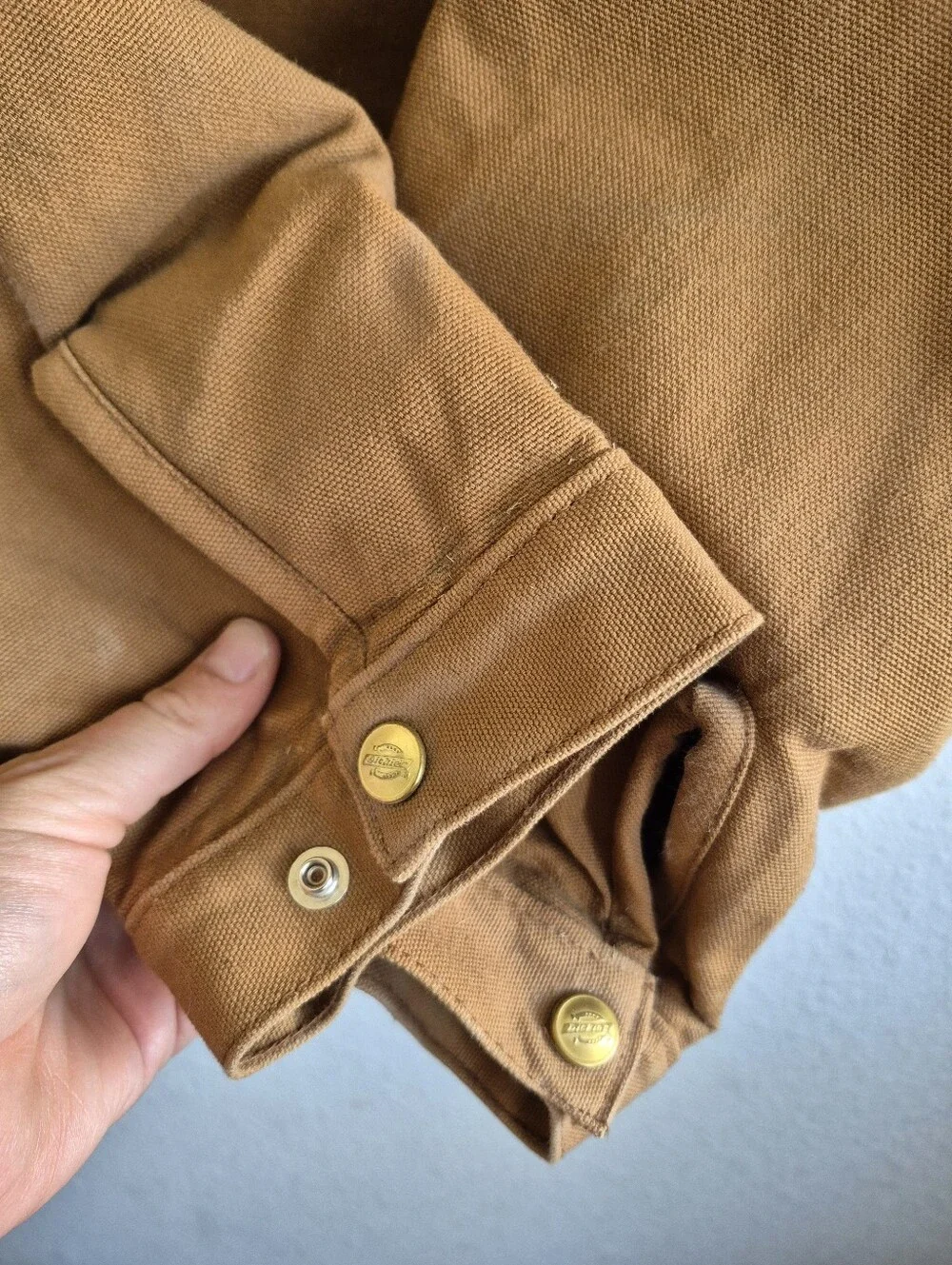 Dickies Blanket Lined Detroit Work Jacket Mens Size M Chore Brown Duck Coat